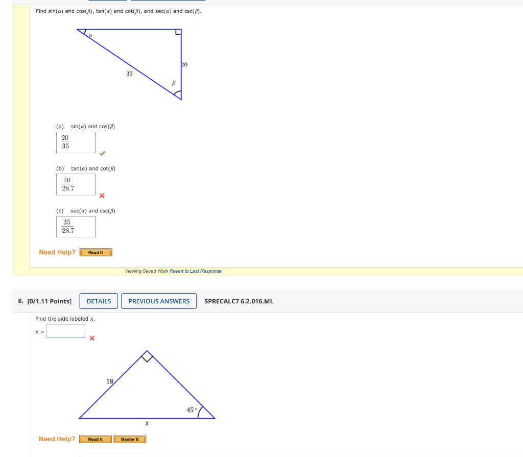 Solved Find sin(α) and cos(ϕ),tan(α) and cot(β), and sec(α) | Chegg.com