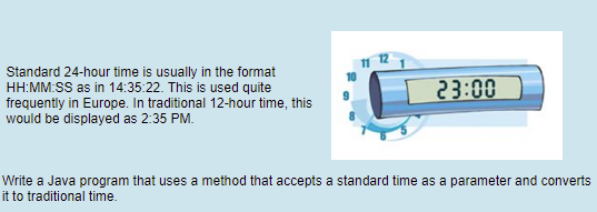 Solved Standard 24-hour time is usually in the format | Chegg.com