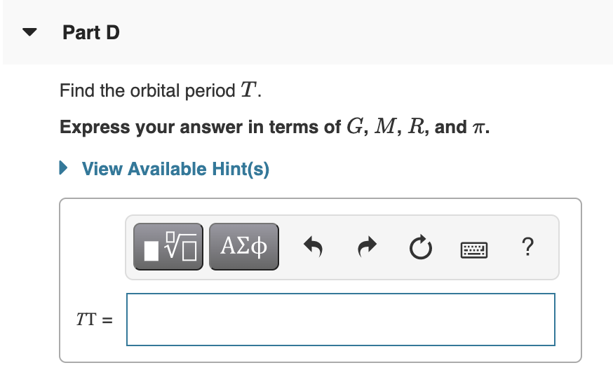 Solved Properties Of Circular Orbits Learning Goal Part Chegg Com