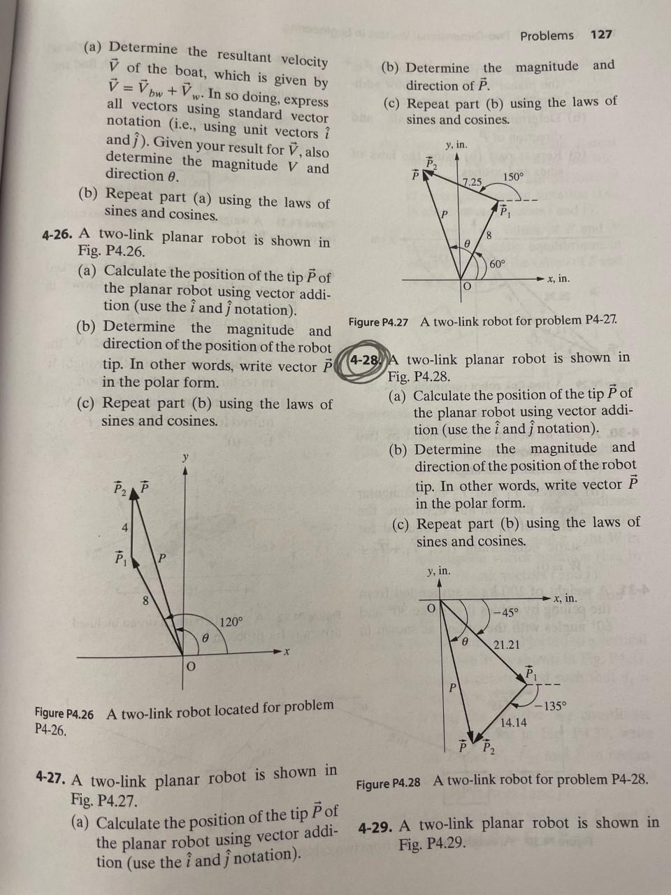 Solved (a) Determine The Resultant Velocity Problems | Chegg.com