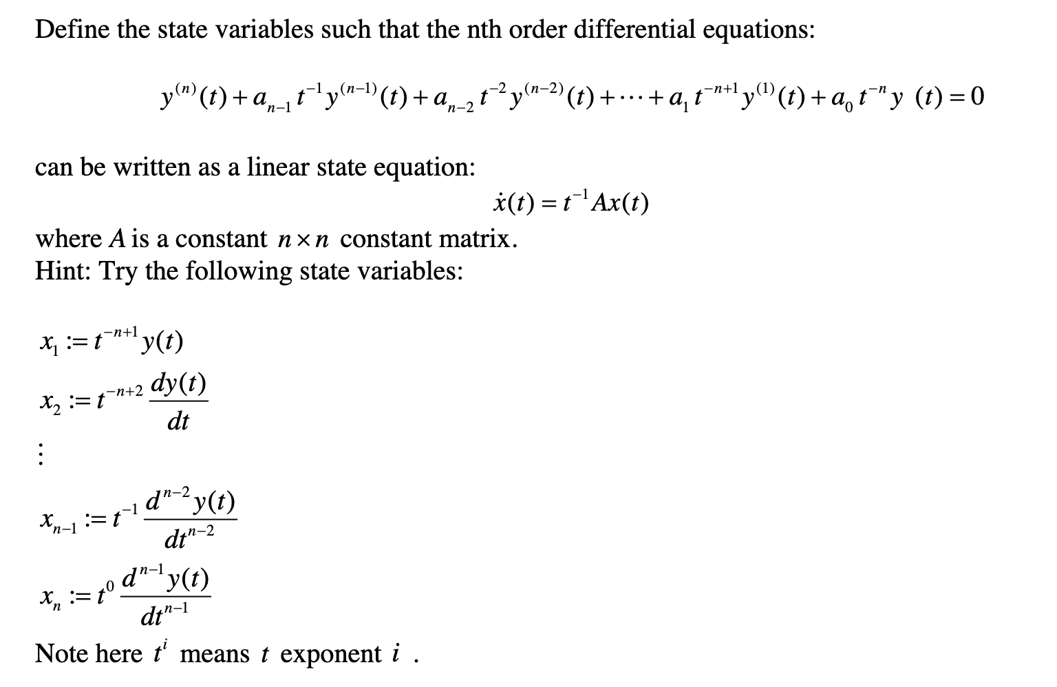 solved-define-the-state-variables-such-that-the-nth-order-chegg