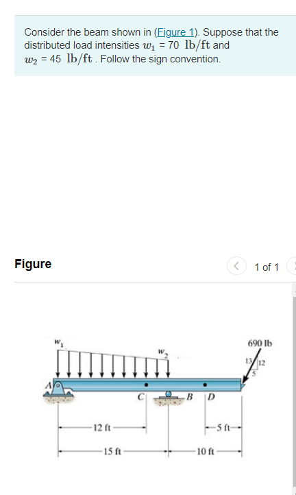 Solved A) Determine the internal normal force at point | Chegg.com