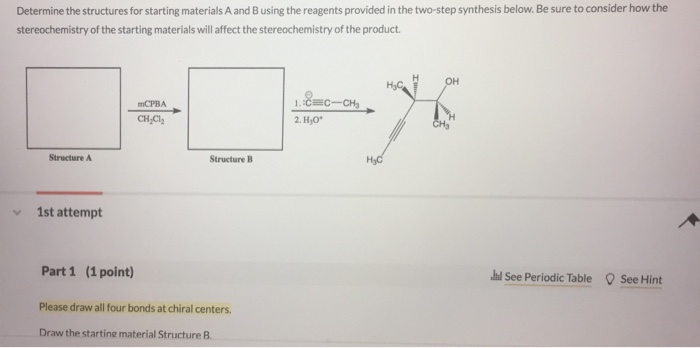 Solved Determine the structures for starting materials A and | Chegg.com