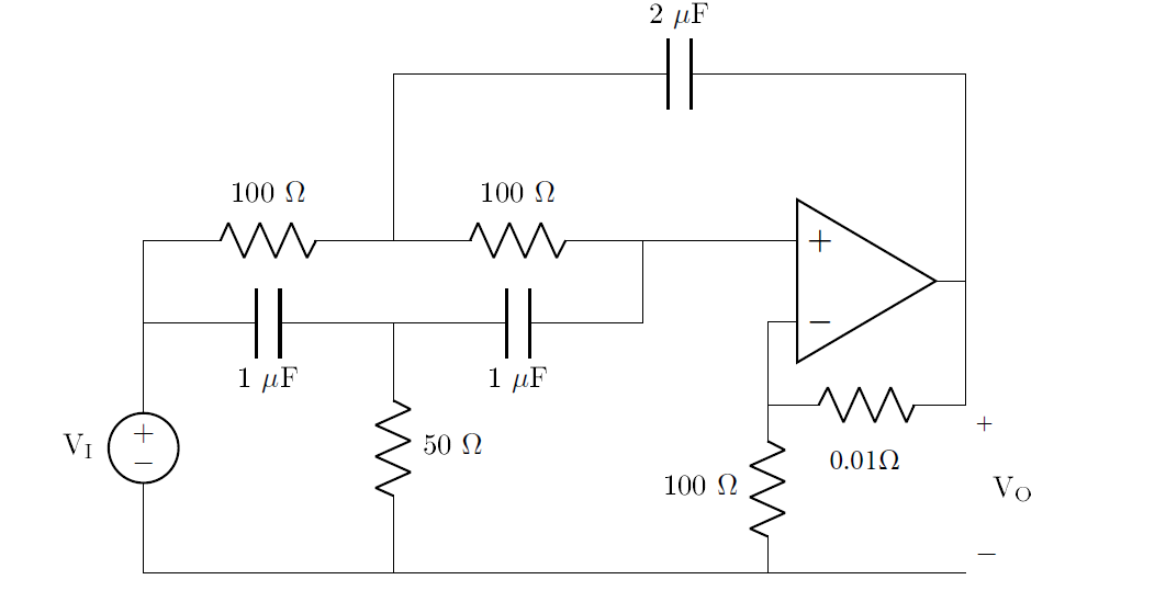 Determine the transfer function of the circuit | Chegg.com