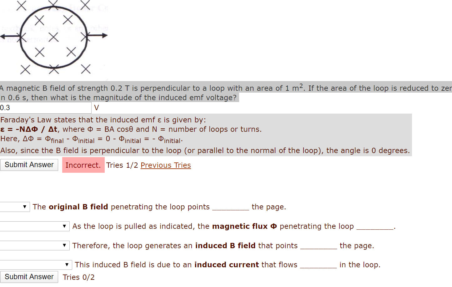 Solved A magnetic B field of strength 0.2 T is perpendicular | Chegg.com