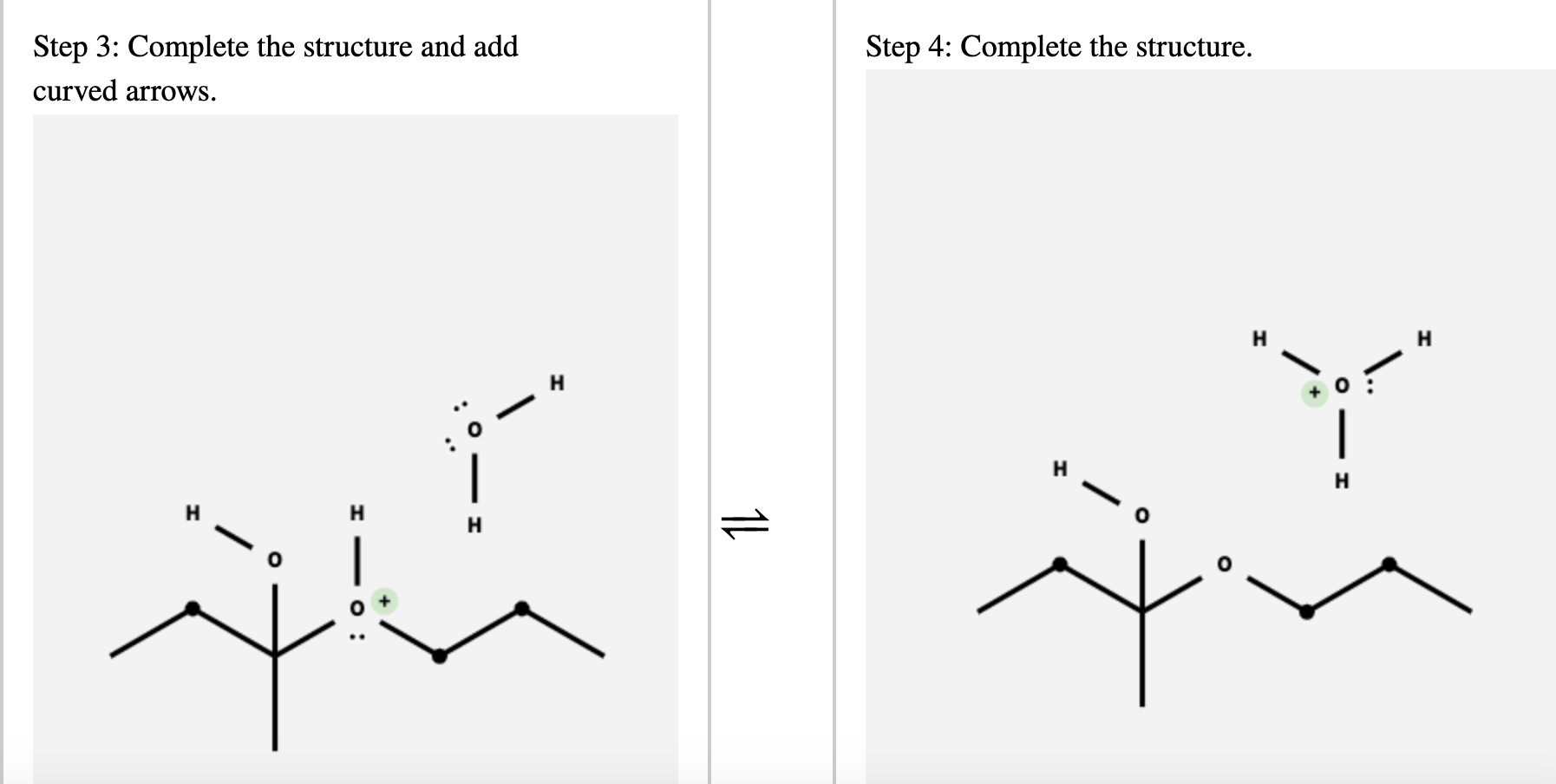 Solved Complete the mechanism for the formation of the major