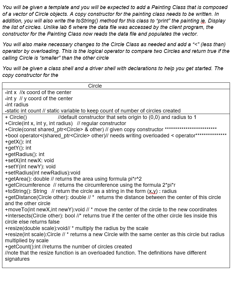 You will be given a template and you will be expected | Chegg.com