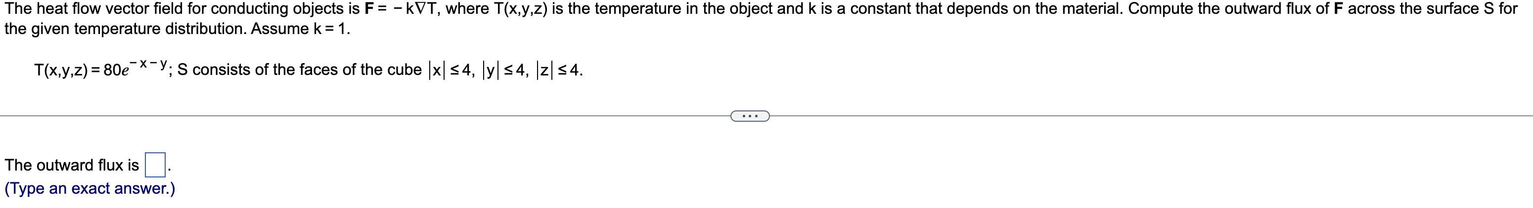 Solved the given temperature distribution. Assume k=1. | Chegg.com