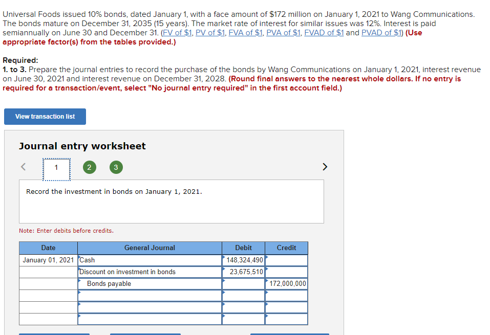 Solved Universal Foods issued 10 bonds, dated January 1,