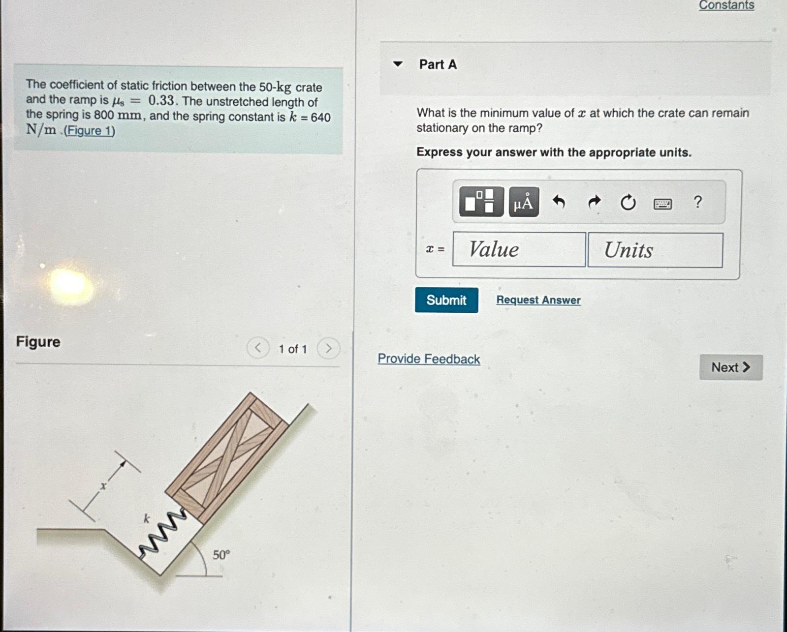 Solved The coefficient of static friction between the 50-kg | Chegg.com