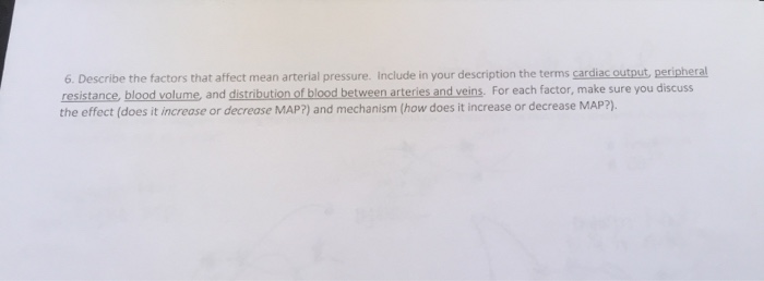 Factors That Regulate Blood Pressure Flow Chart