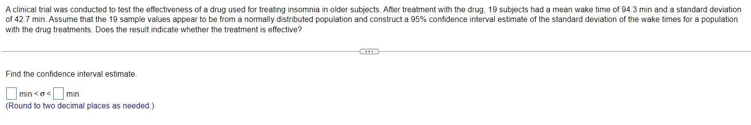 Solved with the drug treatments. Does the result indicate | Chegg.com