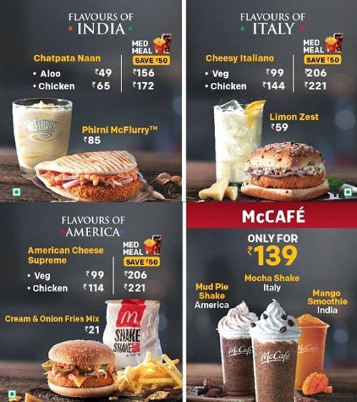 American on sale mcdonald's menu