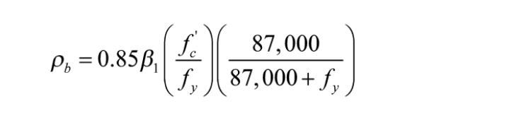 The balanced reinforcement ratio for a singly | Chegg.com