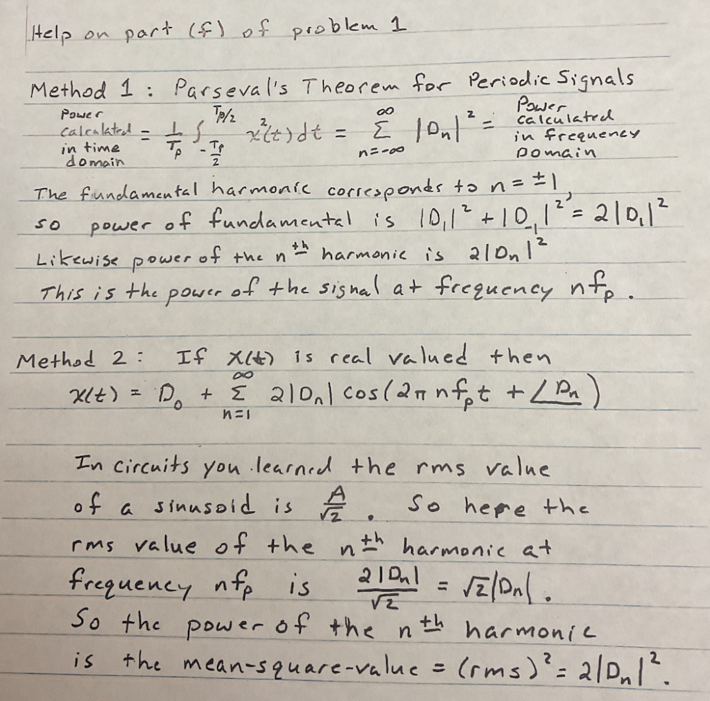 Solved Fourier Transform with Digital and analog