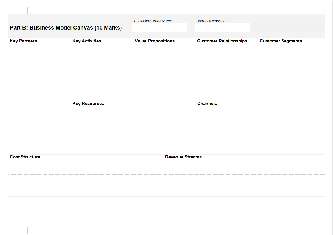 Solved Instruction Develop A Business Plan Business Model Chegg Com