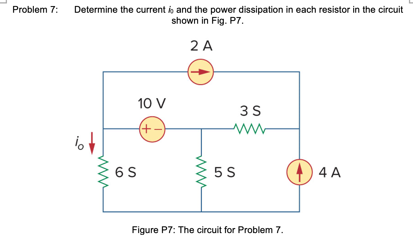 Solved Figure P1: The Circuit For Problem 1. Calculate The | Chegg.com