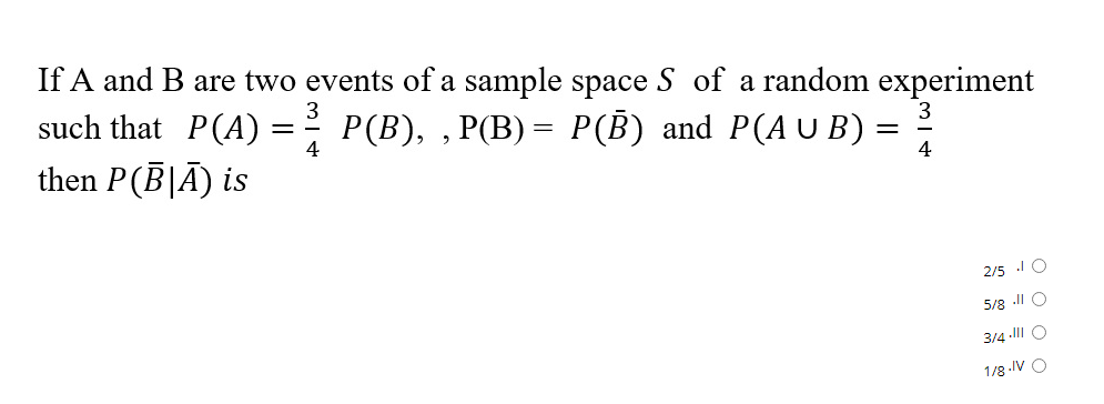 Solved 3 If A And B Are Two Events Of A Sample Space S Of A | Chegg.com