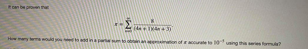 Solved It Can Be Proven That S 8 4n 1 4n 3 N 0 Ho Chegg Com