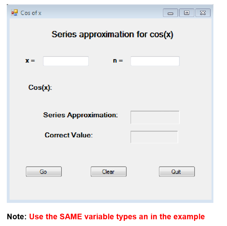 For each program: 1. Screen capture the GUI - Blank | Chegg.com