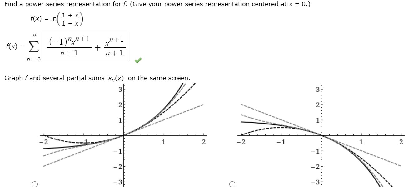 Solved Find a power series representation for f. (Give your | Chegg.com