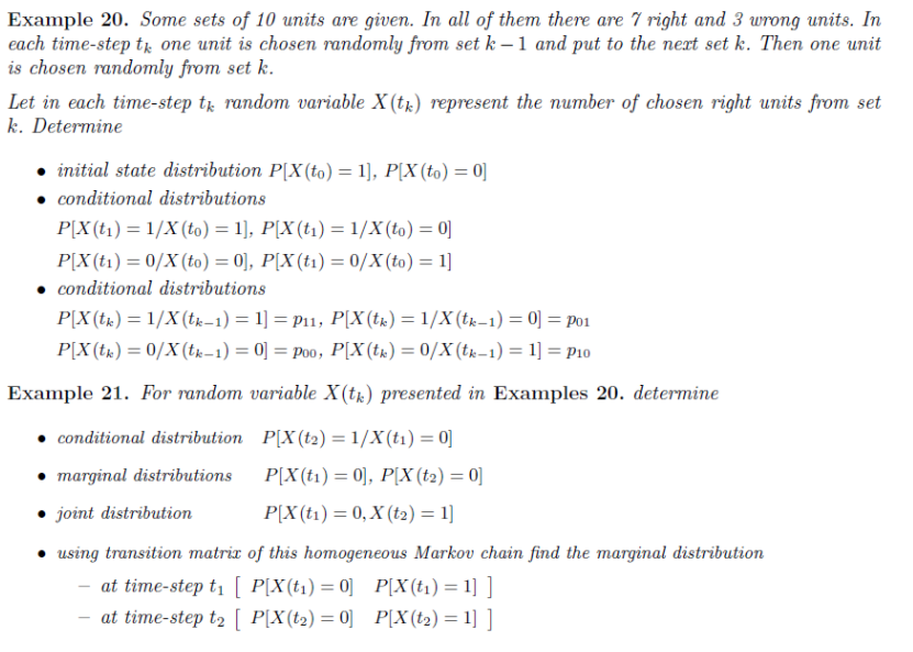 Example 20. Some sets of 10 units are given. In all | Chegg.com