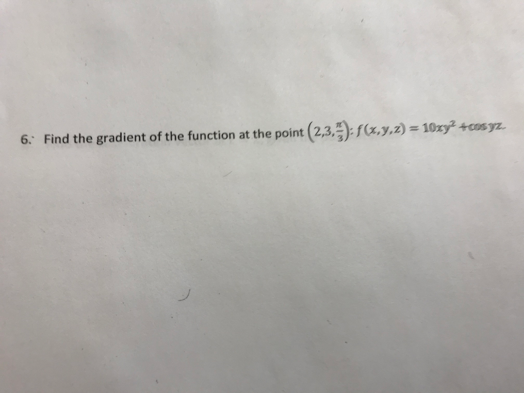 Solved Find the gradient of the function at the point | Chegg.com