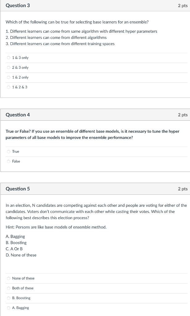 Solved Question 3 2 pts Which of the following can be true | Chegg.com