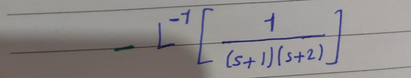 WHAT IS THE INVERSE LAPLACE OF 1 S visual data 6