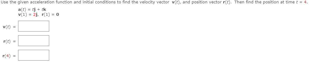 Solved Use the given acceleration function and initial | Chegg.com