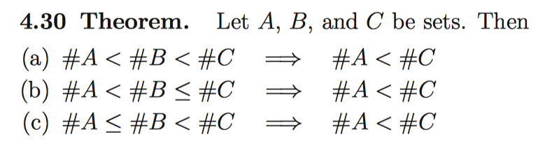 Solved 4.30 Theorem. Let A, B, And C Be Sets. Then (a) #A