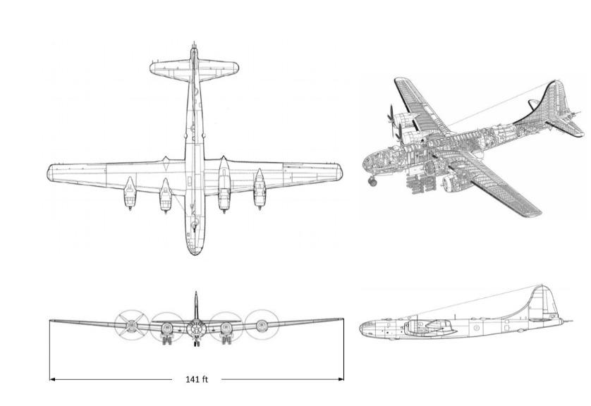 The Boeing B-29 Superfortress was the largest bomber | Chegg.com