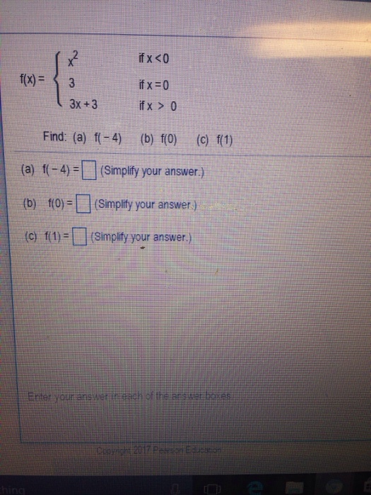 Solved F x x 2 If X 0 Find Chegg