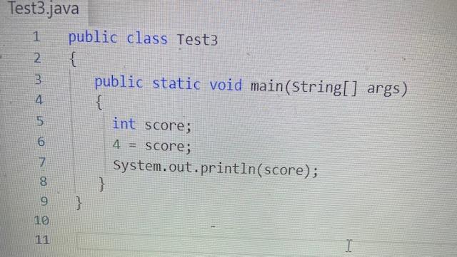 Solved Test3.java123456789 public class TestFinal { public | Chegg.com