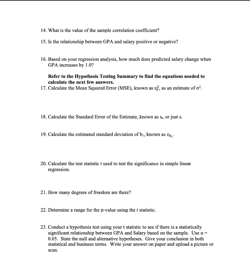 Solved Practice Assignment The Following Data Are The | Chegg.com