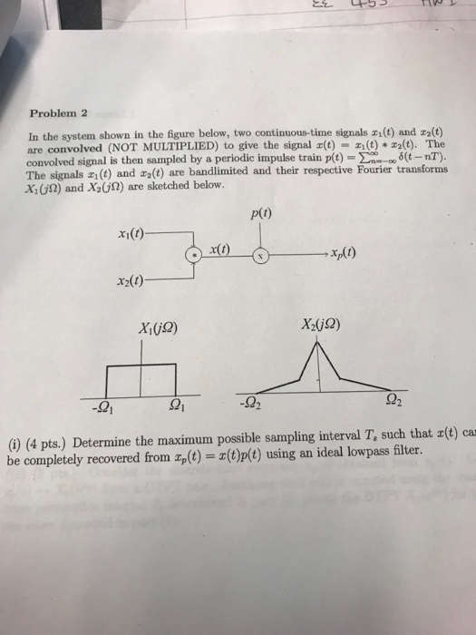 Solved Problem 2 In the system shown in the figure below, | Chegg.com