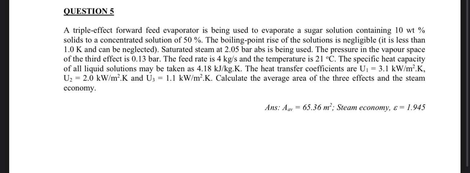 solved-question-5-a-triple-effect-forward-feed-evaporator-is-chegg