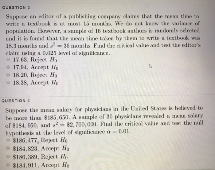 Solved QUESTION 3 Suppose An Editor Of A Publishing Company | Chegg.com