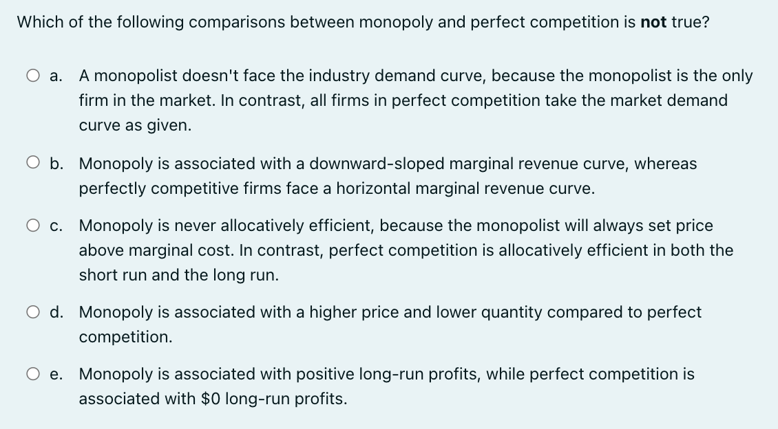 Solved In terms of solving the monopolist's | Chegg.com