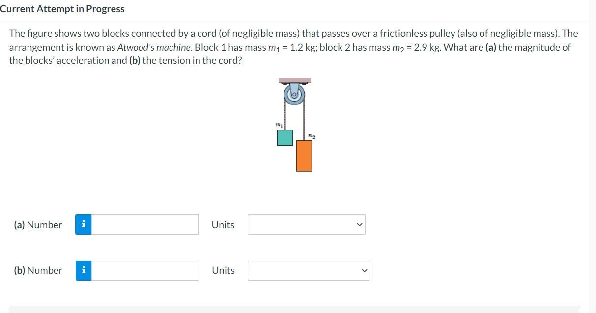 Solved The Figure Shows Two Blocks Connected By A Cord (of | Chegg.com