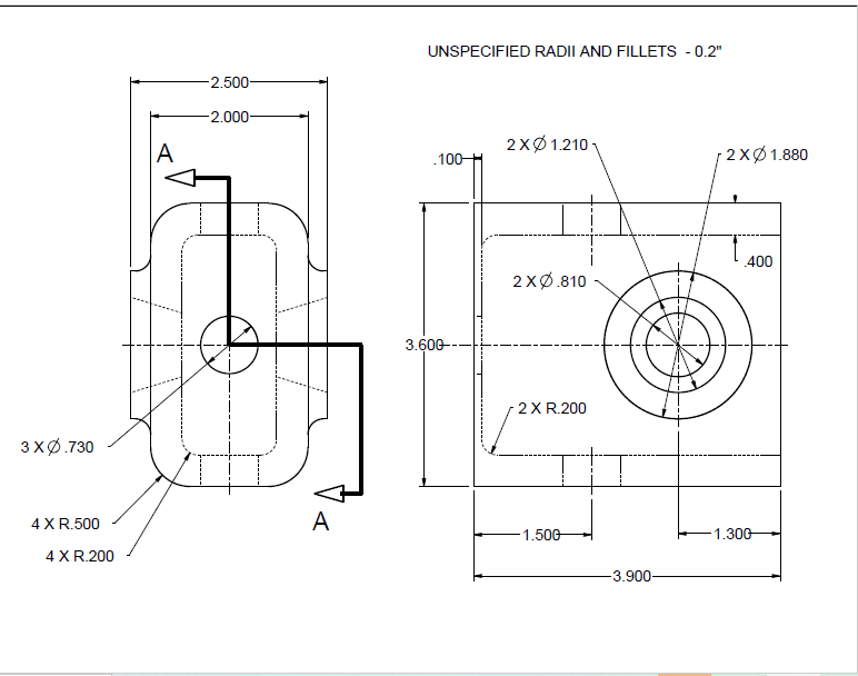 Solved UNSPECIFIED RADII AND FILLETS -0.2