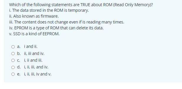 Rom is a hot sale temporary memory