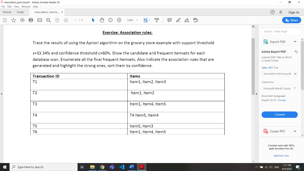 adobe acrobat 7 pro export to excel