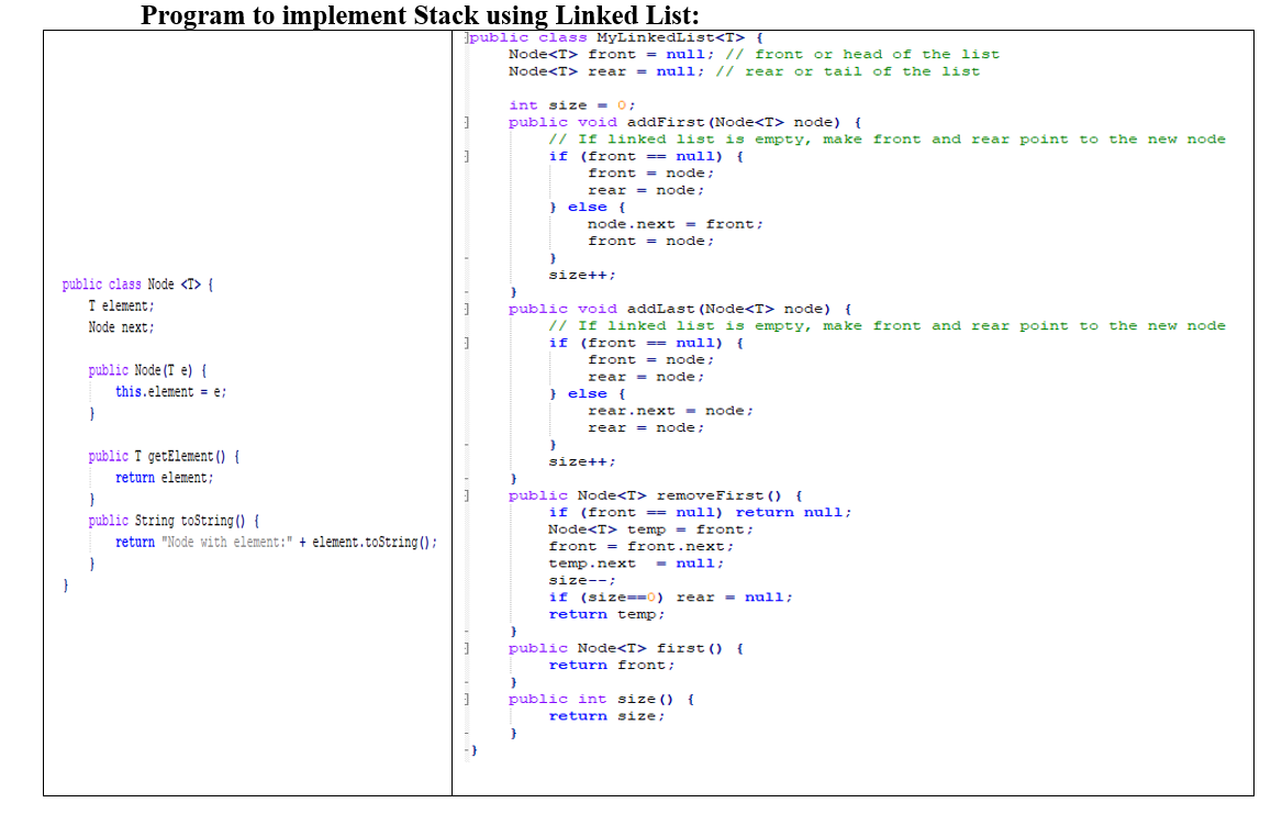 Solved Exercise: In The Array Implementation Of | Chegg.com