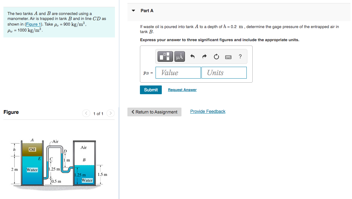 Solved The Two Tanks A And B Are Connected Using A | Chegg.com