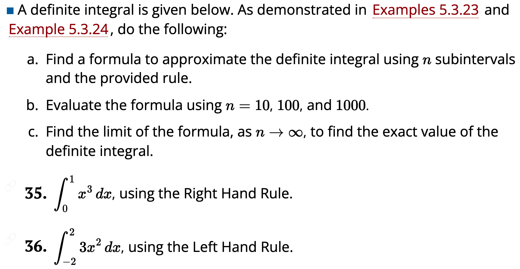 Solved . A definite integral is given below. As demonstrated | Chegg.com