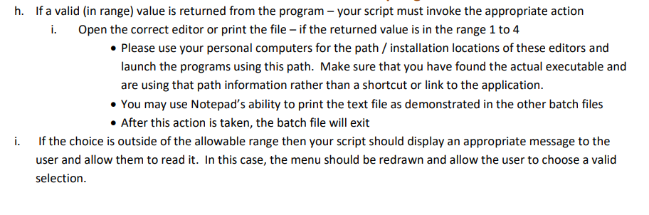 Solved 6. The batch file being developed in this case is | Chegg.com