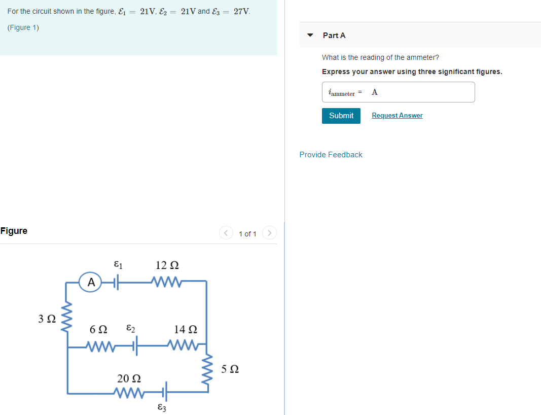 Solved For the circuit shown in the figure, E1 = 21V, E2 = | Chegg.com