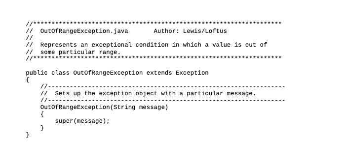 Solved PP 11.1 Write a program that creates an exception | Chegg.com