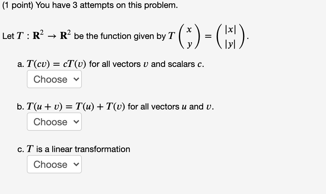 Solved (1 point) You have 3 attempts on this problem. х Let | Chegg.com